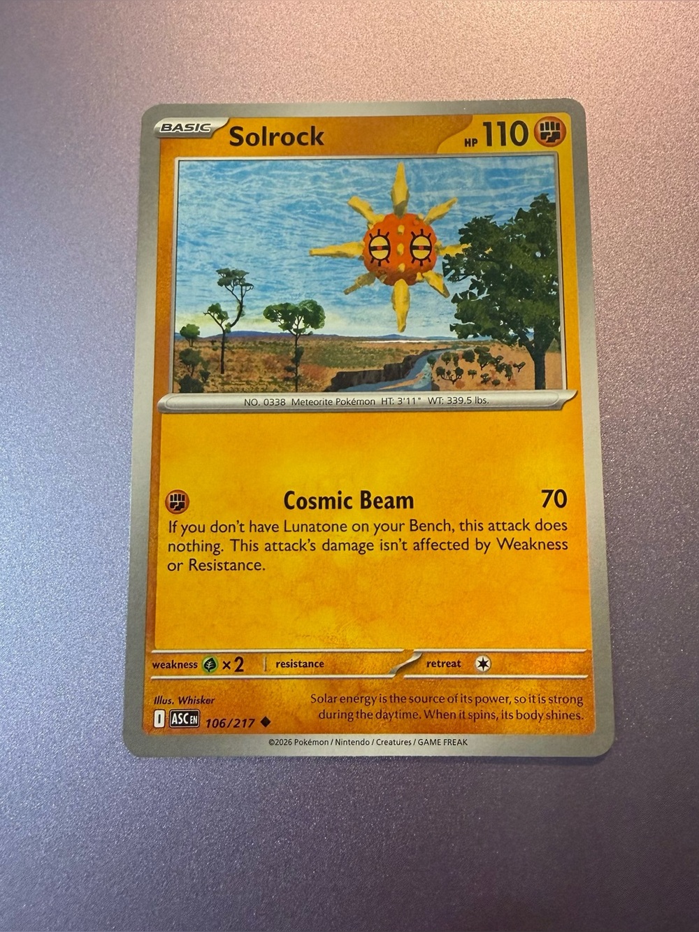 Pokemon TCG Solrock 106/217